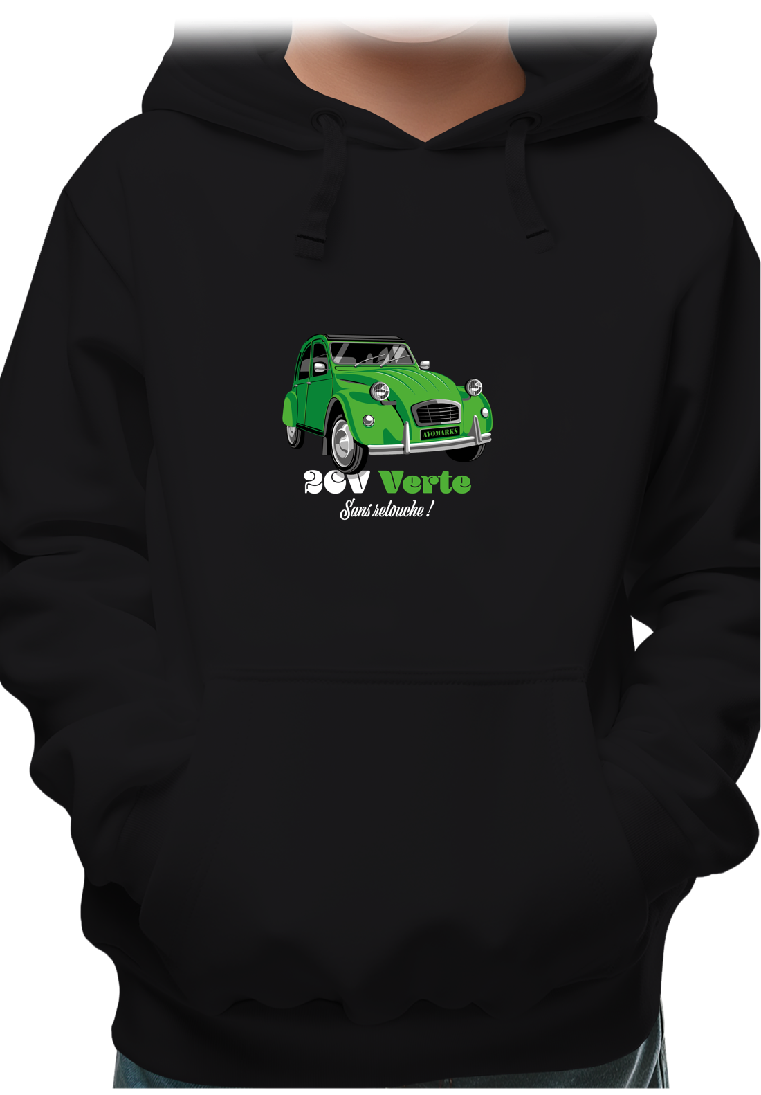 Sweat Enfant Deuch verte sans retouche