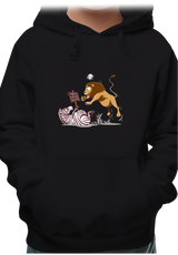 Sweat Enfant Zèbre vs Lion : 5 fruits légumes par jour