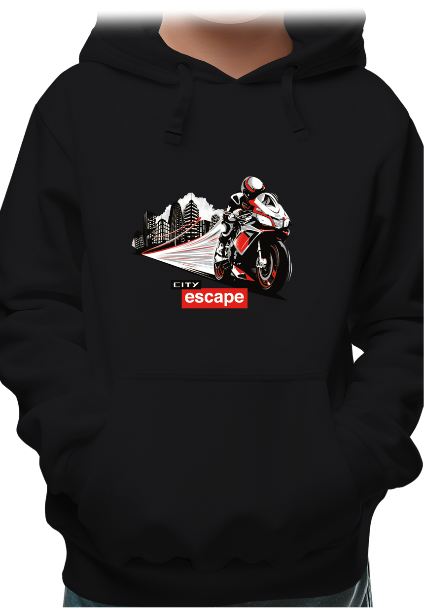 Sweat Enfant Milan city escape en moto
