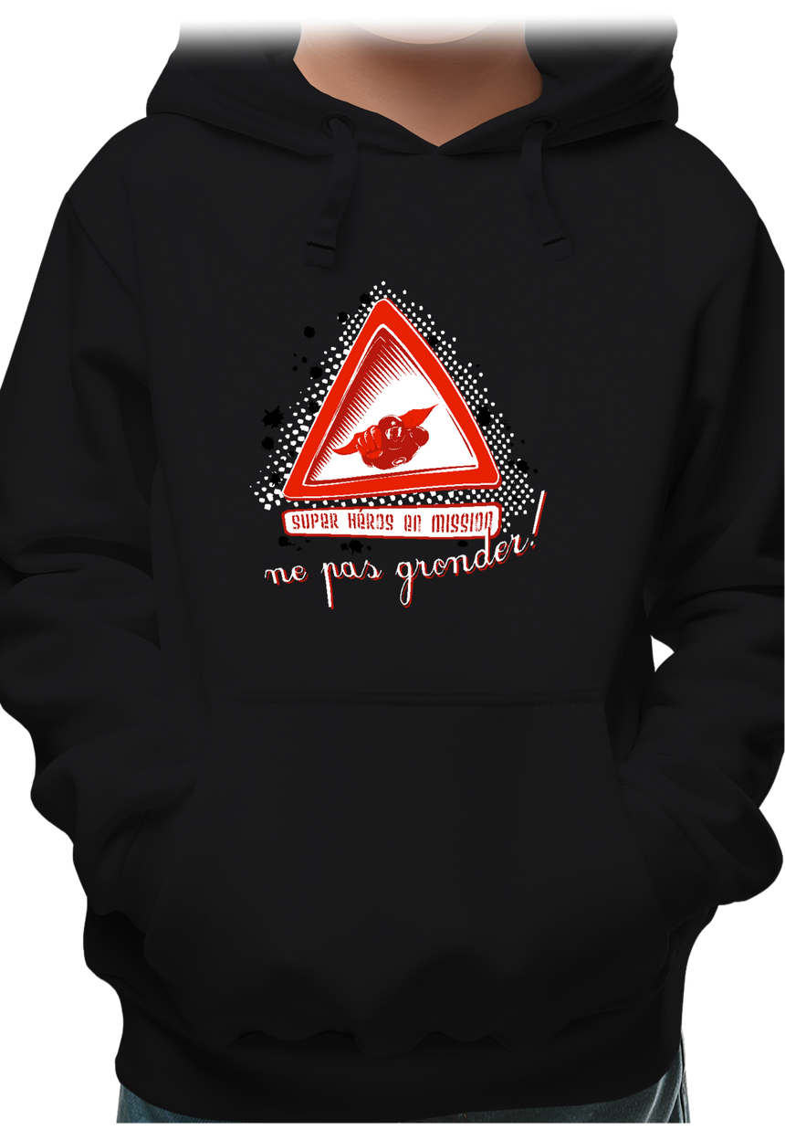 Sweat Enfant Super héros en mission