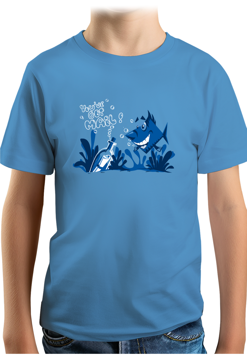 T-Shirt Garçon Bouteille à la mer poisson