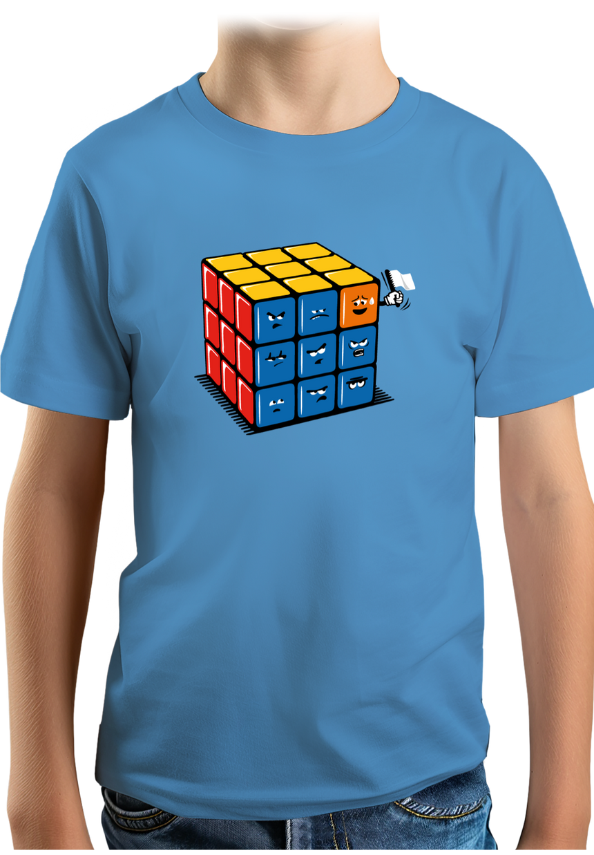 T-Shirt Garçon Ruby cube avec drapeau