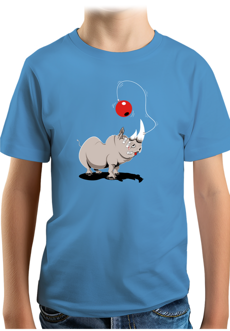 T-Shirt Garçon Rhino bilboquet boule rouge