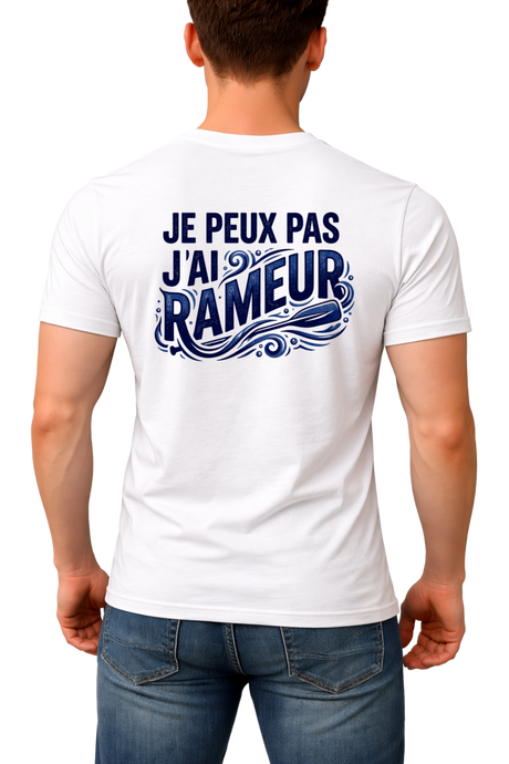 T-Shirt Homme Je peux pas j'ai rameur