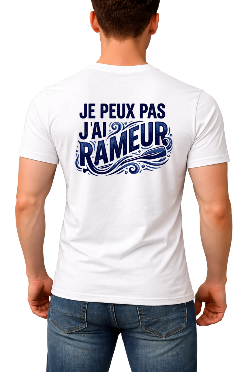 T-Shirt Homme Je peux pas j'ai rameur